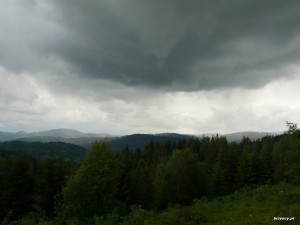 Powyżej Kręcichwostów - chmury burzowe